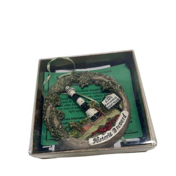 Hestia Ornament Cape Canaveral Lighthouse With Historic Brevard Design - Picture 3 of 3